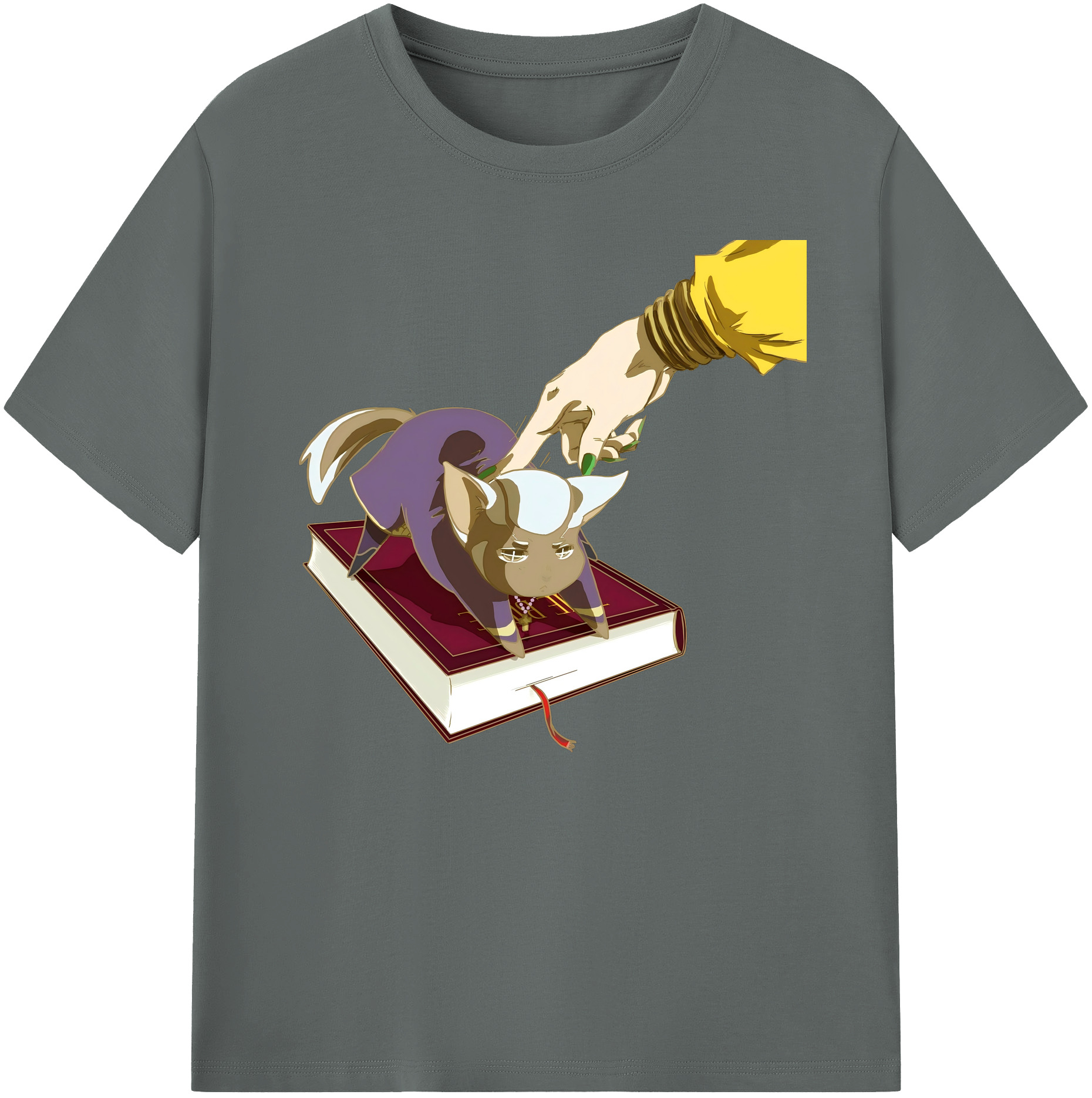 （画像用） ジョジョの奇妙な冒険 JoJo's Bizarre Adventure 綿100％ メンズ半袖Tシャツ｜肌触りやわらか＆通気性